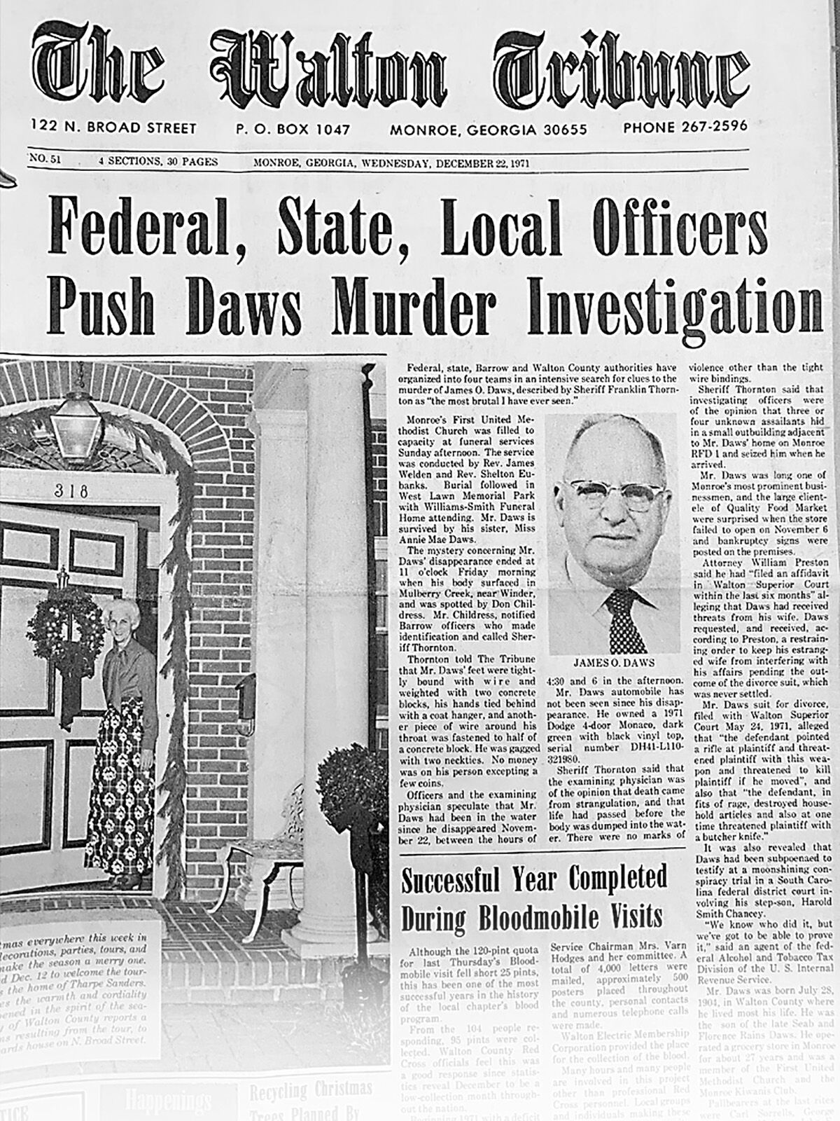 Walton Tribune: Jim Daws, December 1971